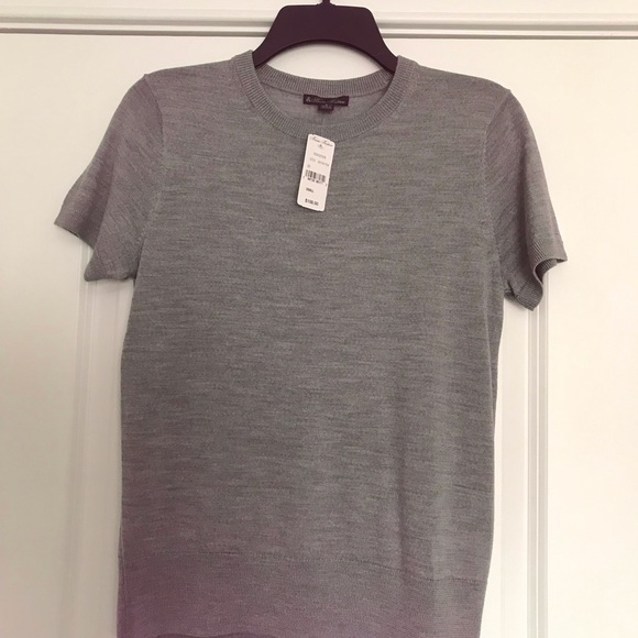 Brooks Bothers, Gray, Short sleeve, Sweater, Small - Picture 2 of 4